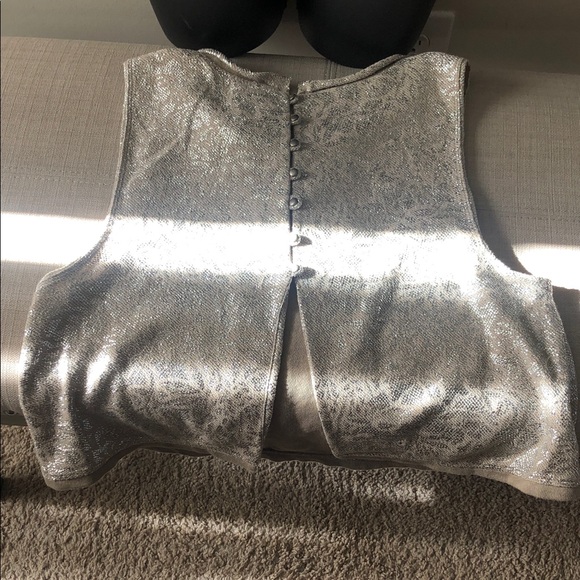 Free People Tan Combo Blouse - Picture 5 of 9